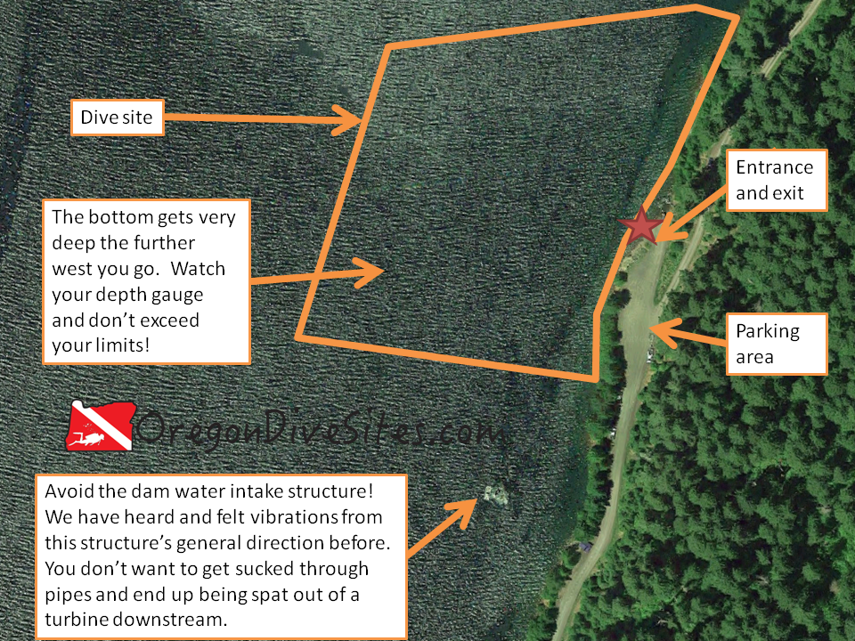 smith reservoir dam boat ramp dive site